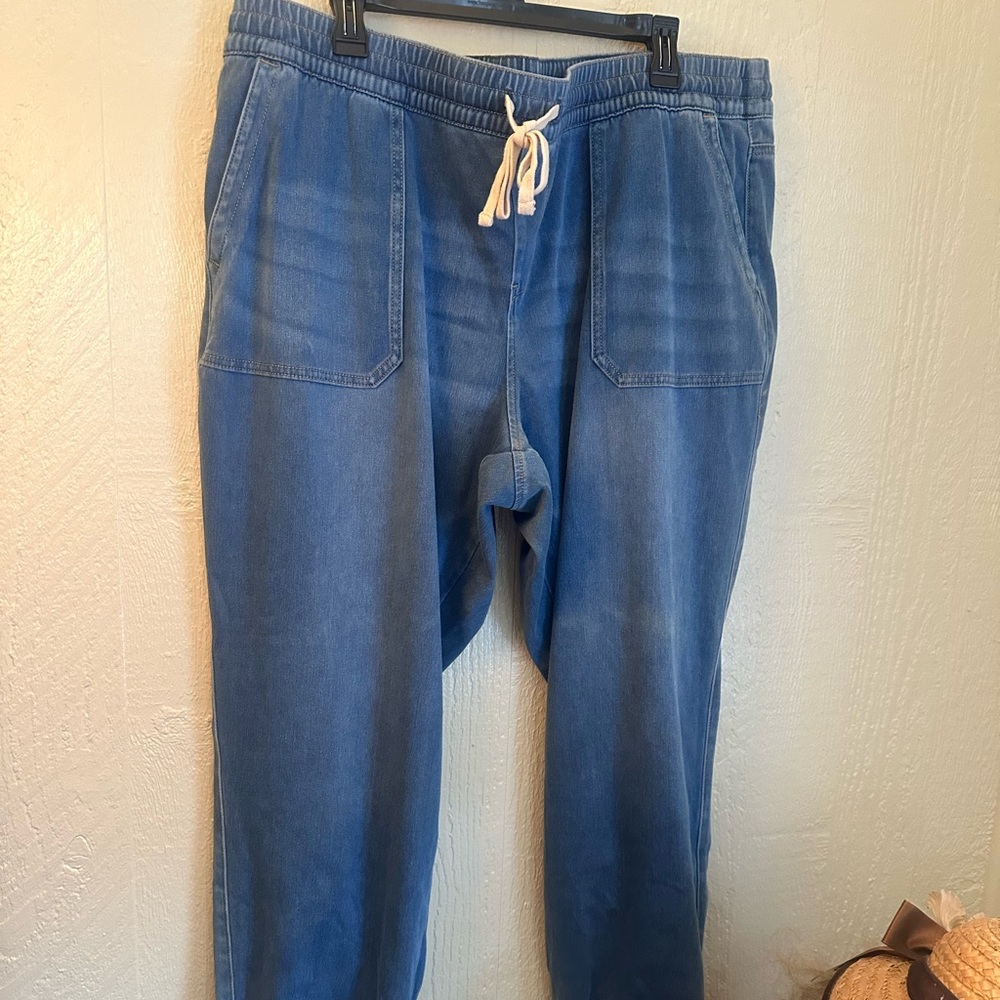 Lane Bryant denim drawstring pants never worn size 20